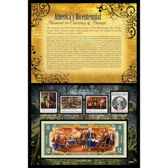 American Coin Treasures America's Bicentennial Honored On Currency & Stamps
